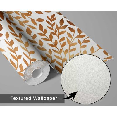 Vinil Autoadesivo Removível à Prova d'Água, Estampa Botânica Vermelha e Cinza, Papel Contato para Paredes e Armários, Marrom - S4sassy 63,5 cm (L) × 609,6 cm (C) / Marrom - Vinil Texturizado