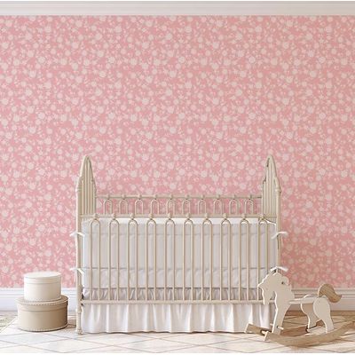Papel Contact Removível À Prova d'Água, Estampa de Pétalas Pastel para Paredes, Armários e Cômoda, Rolo de Vinil Autoadesivo - S4sassy 63,5 cm (L) × 609,6 cm (C) / Rosa - Vinil Liso