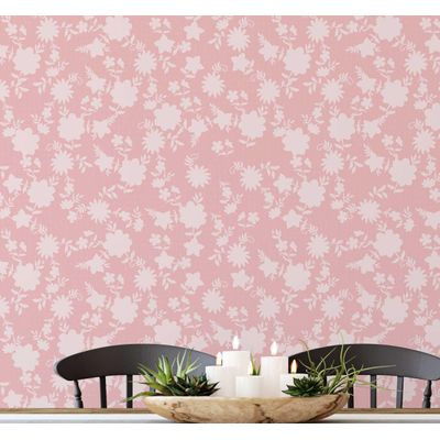 Papel Contact Removível À Prova d'Água, Estampa de Pétalas Pastel para Paredes, Armários e Cômoda, Rolo de Vinil Autoadesivo - S4sassy 63,5 cm (L) × 609,6 cm (C) / Rosa - Vinil Liso