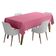 Toalha de Mesa Interna/Externa Impermeável para Quintal, Capas de Mesa Primavera/Verão para Mesa Circular/Churrascos/Piquenique - Vargottam 147,32 Cm (L) × 259 Cm (C) / Rosa
