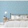 Papel de Parede Vinílico Autoadesivo Motivo Floral Chique Azul Impermeável Removível para Quartos, Salas e Armários - S4Sassy 63,5 cm (L) × 152,4 cm (C) / Azul - Vinil Liso