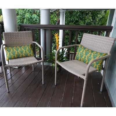 Capa Retangular Impermeável para Almofada Lombar em Tecido de Poliéster, Uso Interno/Externo para Móveis de Pátio - Vargottam 30,48 Cm × 60,96 Cm / Amarelo