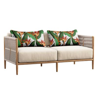 Capa Lombar em Poliéster para Uso Interno/Externo, À Prova D'Água, Retangular para Almofada de Pátio - Vargottam 30,48 Cm × 45,72 Cm / Branco