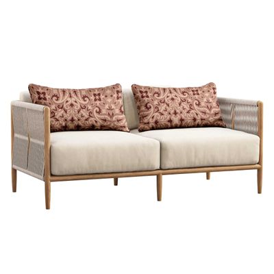 Capa de Almofada Lombar Interno/Externo em Poliéster, Impermeável para Todas as Intempéries, Retangular para Móveis de Pátio - Vargottam 30,48 Cm × 45,72 Cm / Rosa