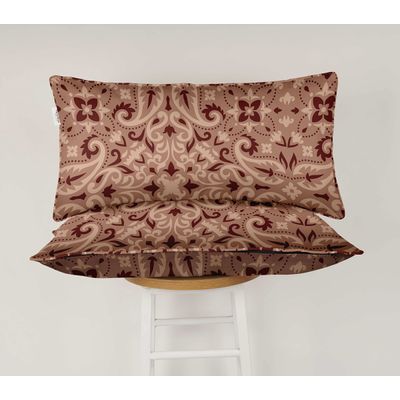 Capa de Almofada Lombar Interno/Externo em Poliéster, Impermeável para Todas as Intempéries, Retangular para Móveis de Pátio - Vargottam 30,48 Cm × 45,72 Cm / Rosa