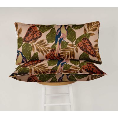 Capa de Almofada Lombar Retangular em Poliéster para Uso Interno/Externo, à Prova d'água, para Móveis de Jardim - Vargottam 30,48 Cm × 50,8 Cm / Laranja