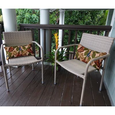 Capa de Almofada Lombar Retangular em Poliéster para Uso Interno/Externo, à Prova d'água, para Móveis de Jardim - Vargottam 30,48 Cm × 50,8 Cm / Laranja