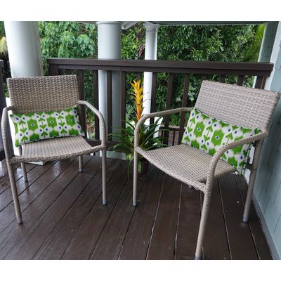 Capa para Almofada Lombar Retangular em Poliéster, Uso Interno/Externo, Impermeável para Intempéries, Móveis de Pátio - Vargottam 30,48 Cm × 45,72 Cm / Verde