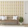 Papel de Parede Vinil Adesivo Amarelo com Borboletas Azuis Chiques e Vinha Floral, Impermeável, Removível para Quartos e Armários - S4Sassy 63,5 cm (L) × 914,4 cm (C) / Amarelo - Vinil Texturizado