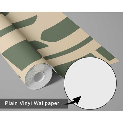 Adesivo de Parede Verde Removível, Papel Contact Autoadesivo Impermeável com Estampa Geométrica de Galhos para Armário e Cômoda - S4sassy 63,5 cm (L) × 609,6 cm (C) / Verde - Vinil Liso