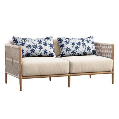 Capa para Almofada Lombar Retangular em Tecido de Poliéster Impermeável para Todos os Climas, Interno/Externo, Móveis de Pátio - Vargottam 30,48 Cm × 60,96 Cm / Branco