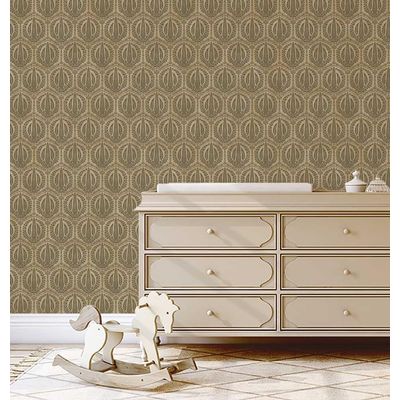 Papel de Parede Vintage Verde com Ciprestes, Vinil Autoadesivo, Fácil Instalação DIY para Quarto, Armários e Salas - S4Sassy 63,5 cm (L) × 304,8 cm (C) / Verde - Vinil Liso