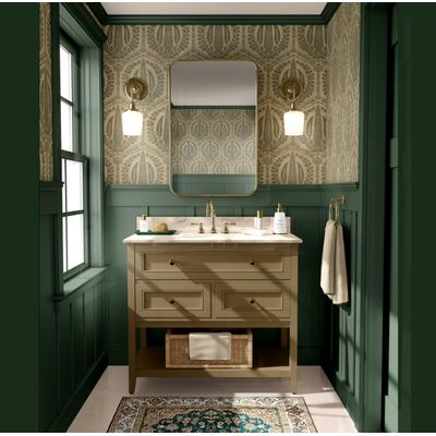 Papel de Parede Vintage Verde com Ciprestes, Vinil Autoadesivo, Fácil Instalação DIY para Quarto, Armários e Salas - S4Sassy 63,5 cm (L) × 304,8 cm (C) / Verde - Vinil Liso