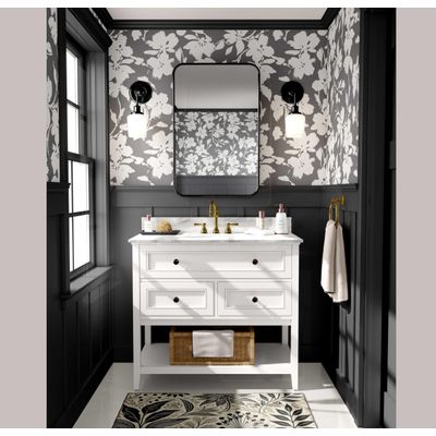 Papel de Parede Vinílico Autoadesivo, Estampa Floral Chique, Impermeável, Cinza, Removível, para Quartos, Locatários e Armários - S4Sassy 63,5 cm (L) × 304,8 cm (C) / Cinza - Vinil Liso