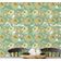 Decoração de Parede Verde Contemporânea Removível, Rolo Vinílico Autoadesivo Impermeável Contact Floral para Armários e Cômoda - S4sassy 63,5 cm (L) × 304,8 cm (C) / Verde - Vinil Texturizado