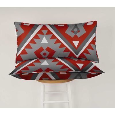Capa Retangular Impermeável para Almofada Lombar em Tecido de Poliéster, Uso Interno e Externo para Móveis de Pátio - Vargottam 30,48 Cm × 45,72 Cm / Cinza