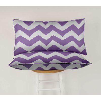Capa de Almofada Lombar Retangular de Poliéster para Interno/Externo, Impermeável para Todas as Intempéries, Móveis para Pátio - Vargottam 30,48 Cm × 45,72 Cm / Roxo