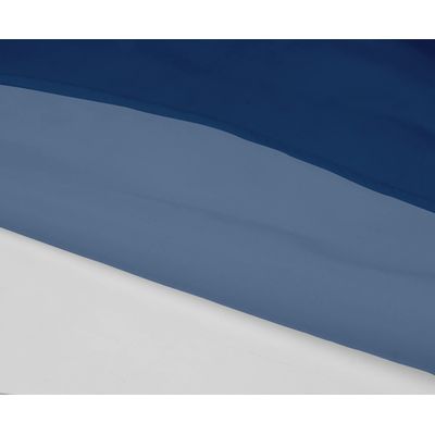 Toalha de Mesa Interna/Externa Impermeável para Pátio, Capas de Mesa Primavera/Verão para Mesa Circular/Churrasco/Piquenique - Vargottam 147,32 Cm (L) × 259 Cm (C) / Azul