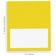 Pacote com 24 Cartões Tipo Tenda Sólidos para Mesa, Cartões de Lugar para Casamento, Ação de Graças, Natal, Buffet (Amarelo) - Inkdotpot 10,16 Cm × 8,89 Cm / Amarelo