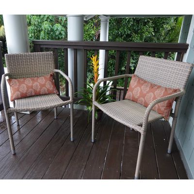 Capa de Almofada Lombar Retangular em Poliéster, Impermeável para Todas as Intempéries, para Móveis de Pátio - Vargottam 30,48 Cm × 60,96 Cm / Laranja