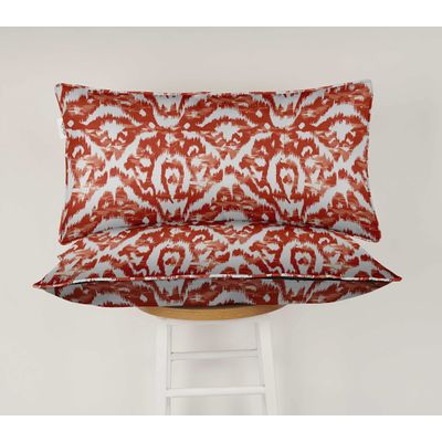 Capa para Almofada Lombar Retangular em Poliéster, Uso Interno/Externo, Impermeável para Intempéries, Móveis de Pátio - Vargottam 30,48 Cm × 60,96 Cm / Laranja