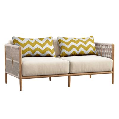 Capa de Almofada Lombar Retangular em Tecido de Poliéster para Uso Interno/Externo, Impermeável para Móveis de Pátio - Vargottam 30,48 Cm × 50,8 Cm / Amarelo
