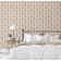 Papel Vinílico Autoadesivo À Prova d'Água Estampa Arco de Tulipas Chique Laranja para Quartos, Ambientes Alugados e Armários - S4Sassy 63,5 cm (L) × 304,8 cm (C) / Laranja - Vinil Liso