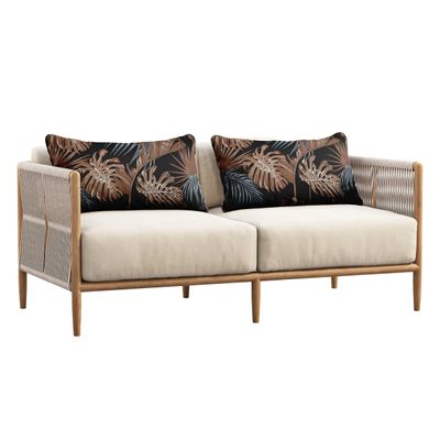Capa de Almofada Lombar Retangular em Tecido de Poliéster para Uso Interno/Externo, Impermeável para Móveis de Pátio - Vargottam 30,48 Cm × 45,72 Cm / Preto