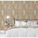 Papel de Parede Prado Botânico Marrom Autoadesivo, Decoração DIY Fácil Para Quarto Estilo Fazenda, Sala, Armários e Espaços - S4Sassy 63,5 cm (L) × 152,4 cm (C) / Marrom - Vinil Liso