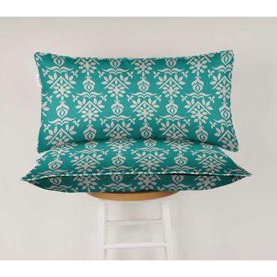 Capa Retangular para Almofada Lombar em Poliéster, À Prova D'Água para Uso Interno/Externo em Móveis de Pátio - Vargottam 30,48 Cm × 60,96 Cm / Azul