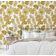 Papel de Parede Vinílico Autoadesivo com Folhas Tropicais Amarelas, Decoração DIY Fácil para Quarto, Sala, Armários - S4Sassy 63,5 cm (L) × 152,4 cm (C) / Amarelo - Vinil Liso