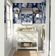 Papel de Parede Folha Tropical Azul, Vinil Autoadesivo, Revestimento Decorativo, Decoração DIY Fácil para Quarto, Sala, Armários - S4Sassy 63,5 cm (L) × 914,4 cm (C) / Azul - Vinil Liso
