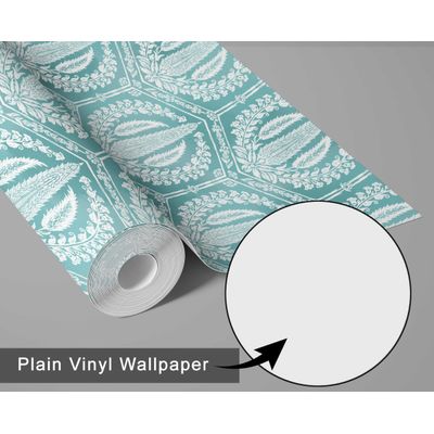 Papel de Parede Vintage Cipreste Verde, Vinílico Autoadesivo, Fácil Aplicação DIY para Quarto Estilo Fazenda, Armários, Salas - S4Sassy 63,5 cm (L) × 914,4 cm (C) / Verde - Vinil Liso
