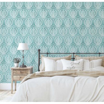 Papel de Parede Vintage Cipreste Verde, Vinílico Autoadesivo, Fácil Aplicação DIY para Quarto Estilo Fazenda, Armários, Salas - S4Sassy 63,5 cm (L) × 914,4 cm (C) / Verde - Vinil Liso