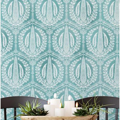 Papel de Parede Vintage Cipreste Verde, Vinílico Autoadesivo, Fácil Aplicação DIY para Quarto Estilo Fazenda, Armários, Salas - S4Sassy 63,5 cm (L) × 914,4 cm (C) / Verde - Vinil Liso