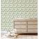 Vinil Autoadesivo Removível Impermeável, Estampa Esboço de Rosa Inspirada na Natureza, Rolo para Paredes, Armários e Cômoda - S4sassy 63,5 cm (L) × 152,4 cm (C) / Verde - Vinil Liso