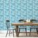 Papel de Parede Vinílico Autoadesivo com Pinceladas Azuis, Envolvente Decorativo, Fácil DIY para Quarto, Armários e Salas - S4Sassy 63,5 cm (L) × 152,4 cm (C) / Azul - Vinil Liso