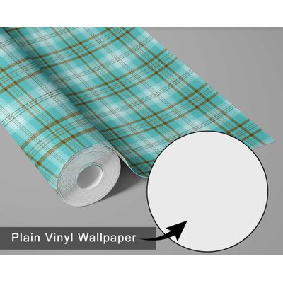 Papel de Parede Xadrez Clássico Azul, Vinílico Autoadesivo, Aplicação Fácil Faça Você Mesmo Para Quarto e Sala - S4Sassy 63,5 cm (L) × 609,6 cm (C) / Azul - Vinil Liso