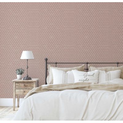 Papel de Parede Vinílico Autoadesivo Microgeométrico Moderno Marrom, Revestimento Decorativo DIY para Quarto, Armário e Sala - S4Sassy 63,5 cm (L) × 914,4 cm (C) / Marrom - Vinil Texturizado