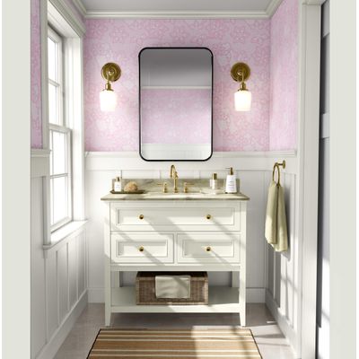 Papel de Parede Cottage Floral Coração de Renda Rosa, Vinil Autoadesivo, Fácil Aplicação DIY para Quarto Farmhouse, Sala, Armários - S4Sassy 63,5 cm (L) × 152,4 cm (C) / Rosa - Vinil Texturizado