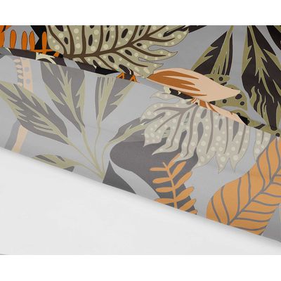 Toalhas de Mesa Interno/Externo Impermeáveis para Pátio, Capas de Primavera/Verão para Mesa de Quintal/Churrasco/Piquenique - Vargottam 147,32 Cm × 259,08 Cm – Com Furo Para Guarda-Sol / Cinza