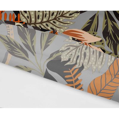 Toalhas de Mesa Interno/Externo Impermeáveis para Pátio, Capas de Primavera/Verão para Mesa de Quintal/Churrasco/Piquenique - Vargottam 147,32 Cm × 259,08 Cm – Com Furo Para Guarda-Sol / Cinza