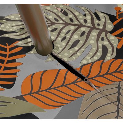 Toalhas de Mesa Interno/Externo Impermeáveis para Pátio, Capas de Primavera/Verão para Mesa de Quintal/Churrasco/Piquenique - Vargottam 147,32 Cm × 259,08 Cm – Com Furo Para Guarda-Sol / Cinza
