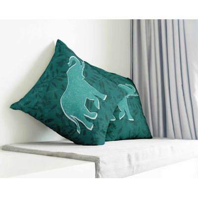 Capa de Almofada Decorativa Estampada Tema Azul - Vargottam 40,64 Cm × 40,64 Cm – Quadrado / Azul