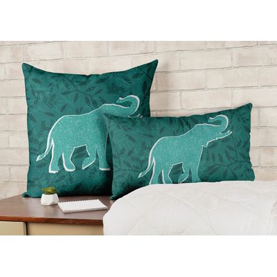 Capa de Almofada Decorativa Estampada Tema Azul - Vargottam 40,64 Cm × 40,64 Cm – Quadrado / Azul
