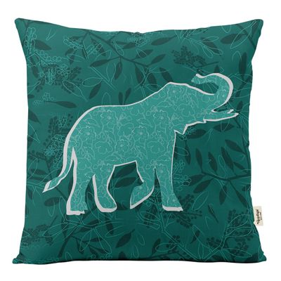 Capa de Almofada Decorativa Estampada Tema Azul - Vargottam 40,64 Cm × 40,64 Cm – Quadrado / Azul