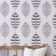 Papel de Parede Vinílico Autoadesivo Folhas Listradas Chic Impermeável Roxo, Removível p/ Quartos, Salas, Locação e Armários - S4Sassy 63,5 cm (L) × 152,4 cm (C) / Roxo - Vinil Liso