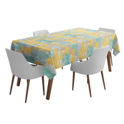 Toalhas de Mesa Internas/Externas Impermeáveis para Pátio, Capas de Mesa Primavera/Verão para Quintal, Churrascos e Piquenique - Vargottam 147,32 Cm (L) × 208,28 Cm (C) / Multicolorido