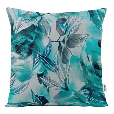 Capas de Travesseiro e de Almofada Decorativas Estampadas com Tema Azul - Vargottam 35,56 Cm × 60,96 Cm – Retangular / Azul