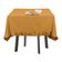 Toalha de Mesa Redonda de Algodão Lisa com Babados para Cozinha e Sala de Jantar, Amarela - Vargottam 152,4 Cm × 154,4 Cm – Quadrado / Amarelo